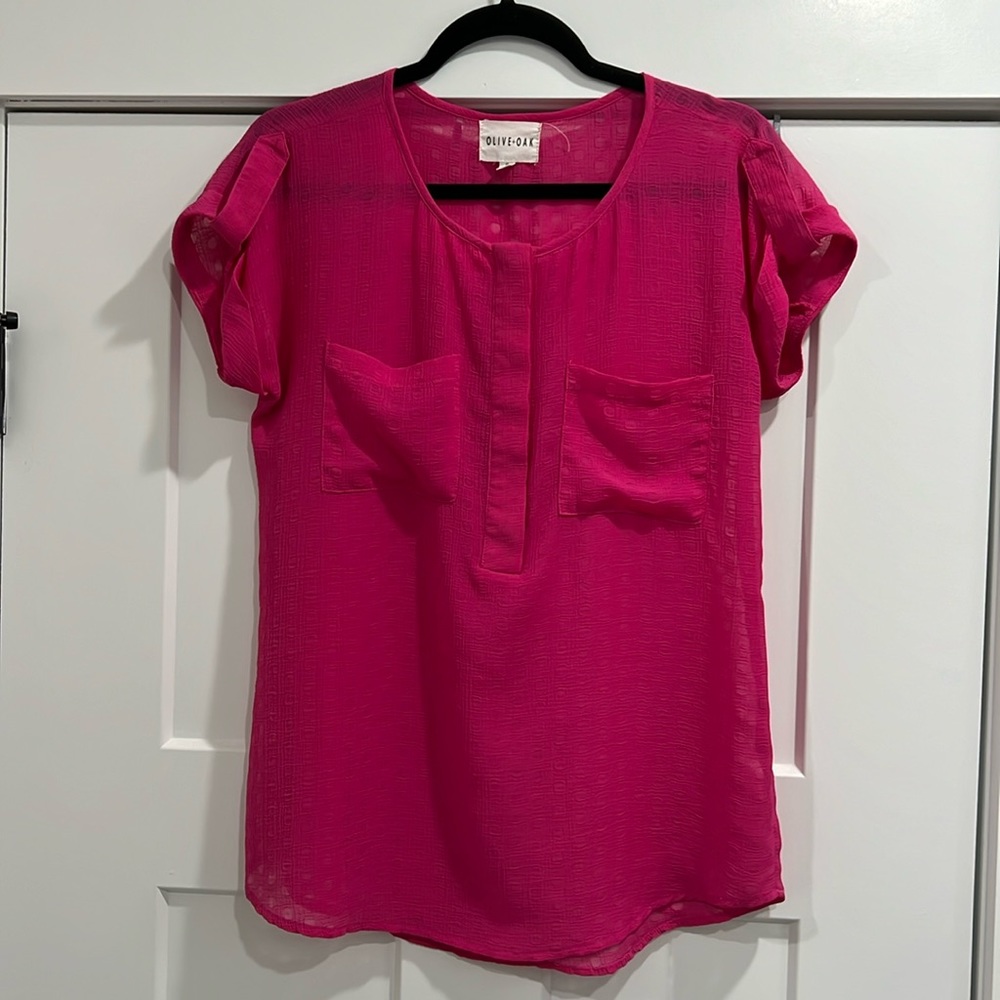 Olive & Oak pink blouse